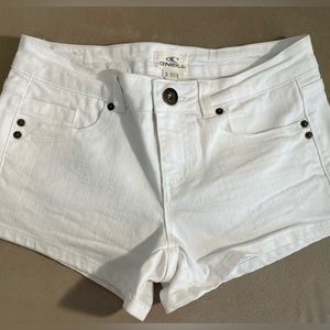 O’Neill white jeans shorts